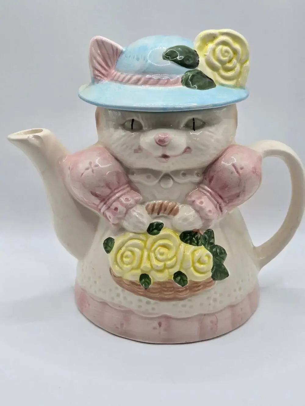 Vintage Albert E Price Cat Ceramic Teapot Tea Pot